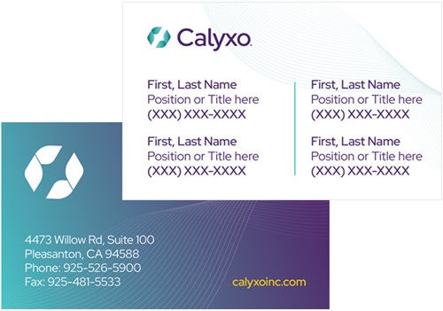 Territory Business Cards - 4 Contacts